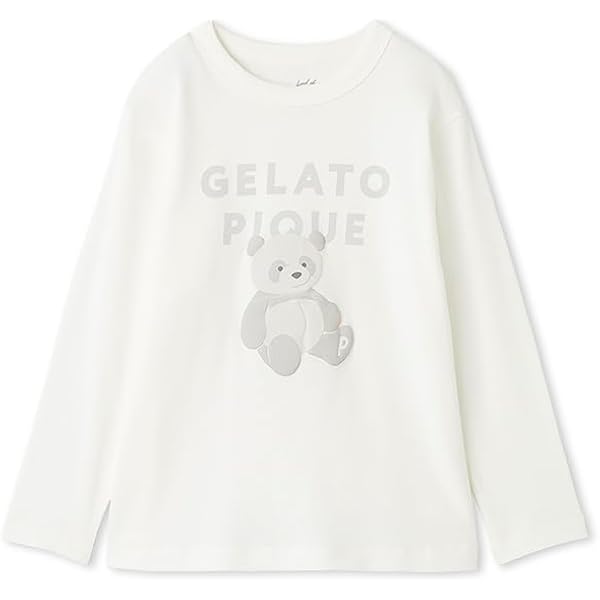 【HOLIDAY】ベア柄ネルシャツ&ベア柄ネルロングパンツセット　ホワイト Amazon | [ジェラート ピケ] 【HOLIDAY】【KIDS】ベア柄ネルシャツ